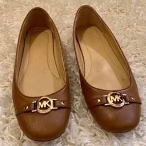 Michael Kors Brown Round Toed Flats